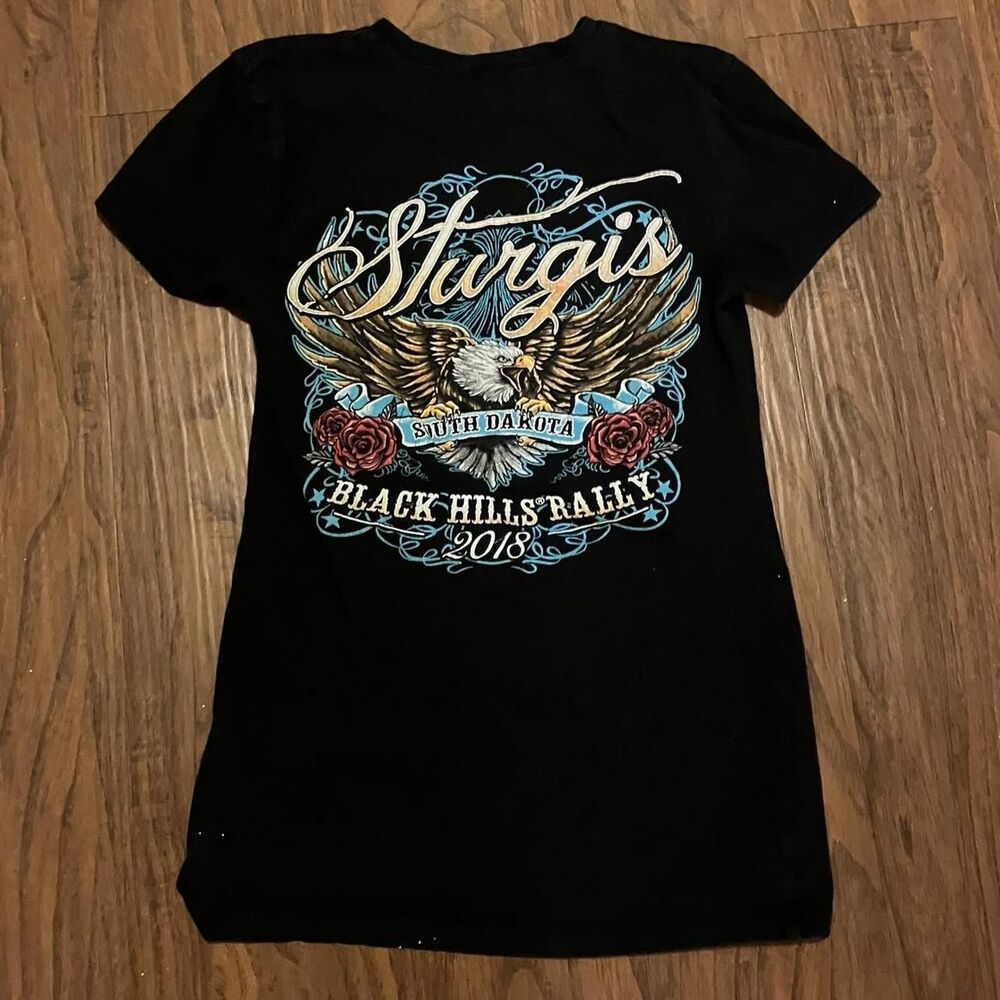 Harley-davidson Women's Black T-shirt